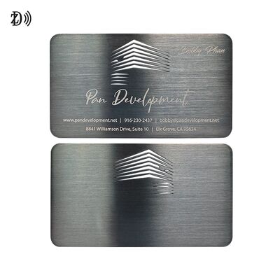 Пользовательская NFC металлическая визитная карточка NTAG216 888 байт 13,56 МГц RFID из нержавеющей стали