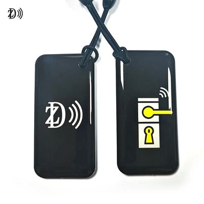 Водонепроницаемый пользовательский дизайн программируемый MIFARE Classic EV1 1K / 4K NFC RFID эпоксидный ключевой цепь для ключевого тега контроля доступа