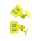 Желтое поголовье УХФ РФИД маркирует/небольшие Мулти функциональные бирки скотин РФИД